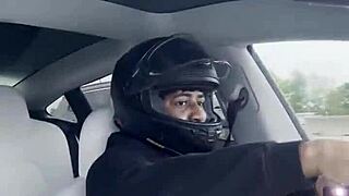 cambodian teen 18 rides big black cock almost crashes outdoor spring break