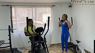 that gym friend with monster cock bends cute latina over for rough rides