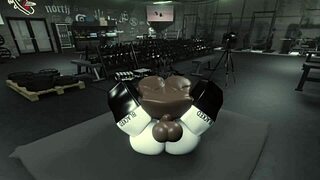 Gym slut fucks roblox bbc monster cock rough now