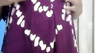 Arab Hijab Teacher Flaunts Big Tits and Puffy Pussy Close-Up