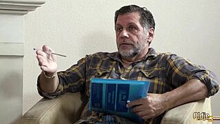 Teens Suck And Ride Old Dude's Cock In Wild Threesome, Swallow Hot Cum!