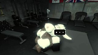Gym slut fucks roblox bbc monster cock rough now