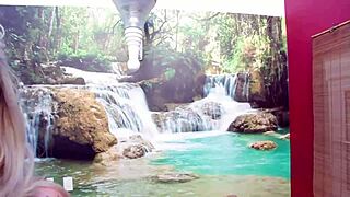 shemale babe's ass tunneled by monster cock