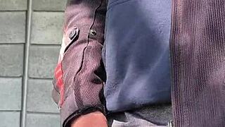 Hard Cock Throbs Knowing Strangers Watch Me Masturbate From Afar