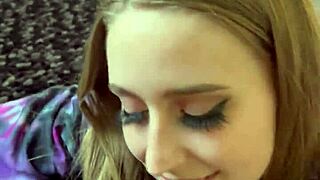 Huge cock sucking masterclass... laney grey chokes on brad newman's monster!