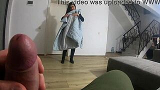 Milfycalla Face Fucks And Swallows Cum In Slutty Long Down Jacket