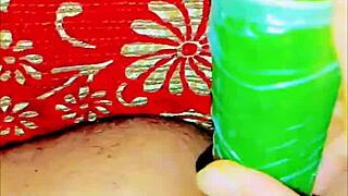 Anal Angels' Cute 18+ Slave Gapes Wide on Huge Cucumber!