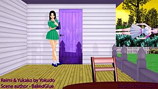 reimie and yukako dive into futanari lesbian sex frenzy