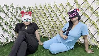 i met best friend christmas blowjobs with huge dildos