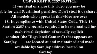 Fat-assed cougar Sara Jay toys her tight wet pussy