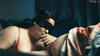 Amateur BBW Latina craves blowjobs so much she drains his cum fast over delicious fat ass