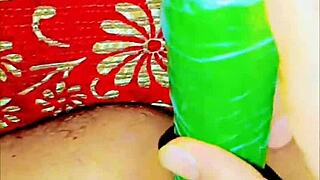 Anal Angels' Cute 18+ Slave Gapes Wide on Huge Cucumber!