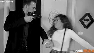 brunette teen licks gaping shaved asshole deepthroat cumshot facial