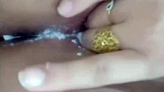 Real Arab Pakistani babe squirts in massive orgasm