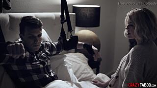 Milf Stepmom's Shaved Pussy Licks Lead to Teen Stepson's Hardcore Blowjob