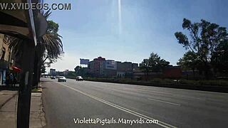 Hermosa flaquita tranny culoncita flashes miniskirt public orgasm risk 😈🍑🔥