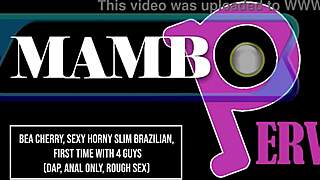 bea cherry slim brazilian dap anal atm 4on1 balls deep