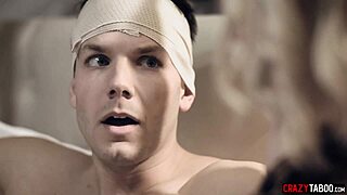 Milf Stepmom's Shaved Pussy Licks Lead to Teen Stepson's Hardcore Blowjob