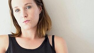 doesn't this hot petite brunette blue eyes smoking tease make you throb?