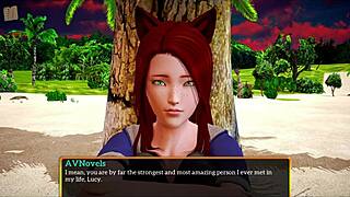 Redhead amateur teases big tits in family game 322