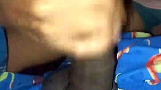 quick deepthroat blowjob on big black cock behind her husband's back