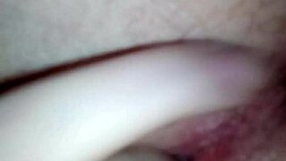 close up view of my wet pussy solo play