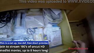 patient's pov: lilith rose relaxes in gyno gloves