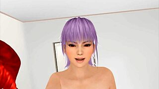 Ayame dominates in femdom boxing POV with bound big tits