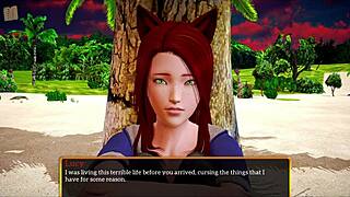 Redhead amateur teases big tits in family game 322