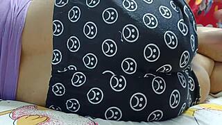 sexy collage girl puja's big ass gets intense oily massage