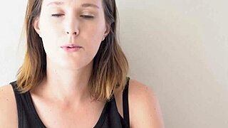 doesn't this hot petite brunette blue eyes smoking tease make you throb?