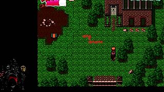 Milf Teen Worship Monster Cock Through Gloryhole in Zombie Retreat