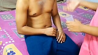 hot desi nurse takes rough doggy pounding bent over