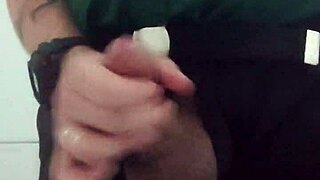 shop security girl masturbates solo in bathroom hidden cam