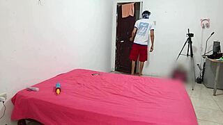 My Stepsister's Erotic Lingerie Dance with Sexy Indian Beauty