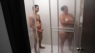 Perverted cousin shaves lover's pussy in bathroom before rough creampie?