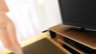 Ayame dominates in femdom boxing POV with bound big tits