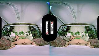 poison ivy cosplay vr redhead pussy smashed by monster cock!!