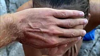 sloppy pov beach blowjob backstage with big cock teen model