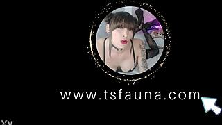 Homemade transgender girl pounded hard by fuck machine