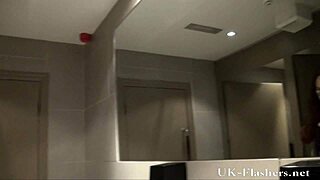 College Babe's Crazy Public Toilet Masturbation Voyeur