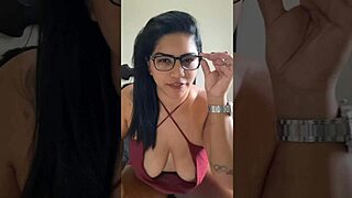 horny professor spits tits cums on student face