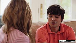 Stepson Offers Massive Tits to Horny Stepmommy for Titty Fuck