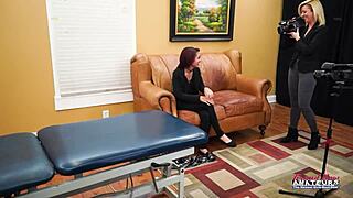 Blonde Keyton Brunette Nica Lick Pussies Wildly!