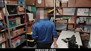 shoplifter teen knew lp officer tactics so took quiet anal pounding 😏👮