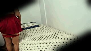 perfect hermanastra in miniskirt spied fucking missionary outdoors public