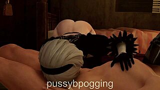 She takes that huge monster cock deep in her big ass.