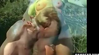 Russians Suck and Fuck in Wild Orgy Lake Party