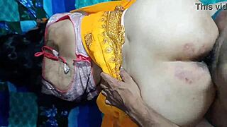 Newlywed Indian bride's tight pussy creampied anal in bedroom dirty Hindi talk