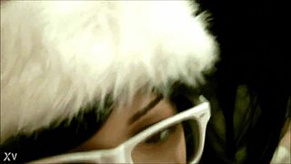 i blast cumshot facial all over this glasses fuck doll